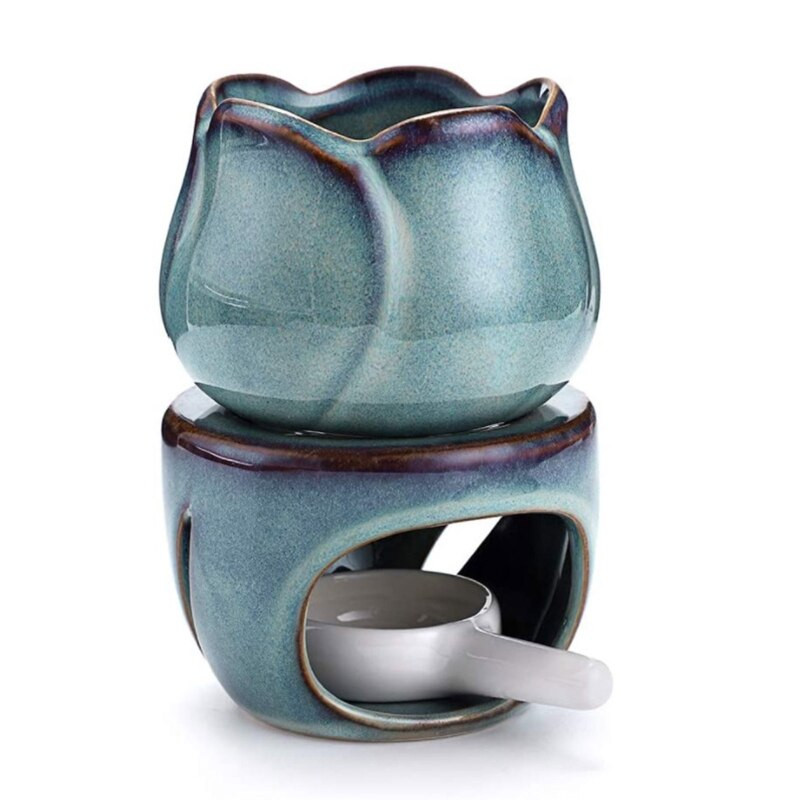 Keraamiline aroomipõleti vahahoidjaga Vahasoojendaja Keraamiline lõhnastatud hajuti eeterlike õlide vahaküünalde kodukaunistuste jaoks