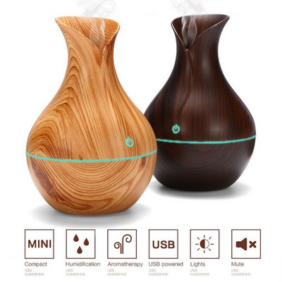 Creative Appearance USB LED Ultrasonic Aroma Humidifier Essential Oil Diffuser ABS PP Exquisite Aroma Therapy Purifier Home