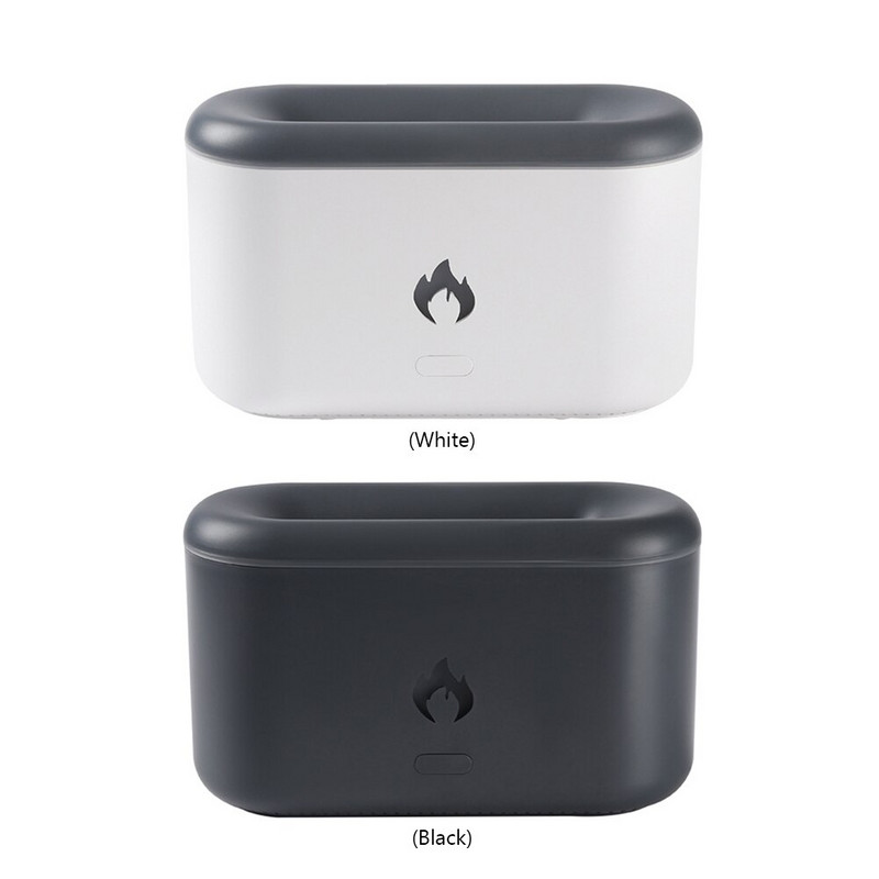 Flame Air Humidifier Aromatherapy Essential Oil Diffuser Fogger Home Office Αποσμητικό αέρα Σπίτι Σαλόνι Υπνοδωμάτιο Humificador