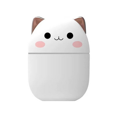 250 ml-es mini légpárásító aranyos aroma diffúzor éjszakai fénnyel Cool Mist készítő otthoni hálószobához, asztali irodai légfrissítőhöz