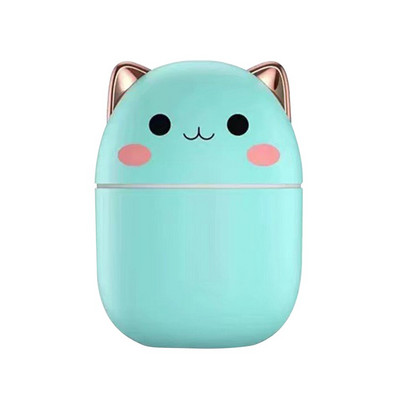 250 ml-es mini légpárásító aranyos aroma diffúzor éjszakai fénnyel Cool Mist készítő otthoni hálószobához, asztali irodai légfrissítőhöz