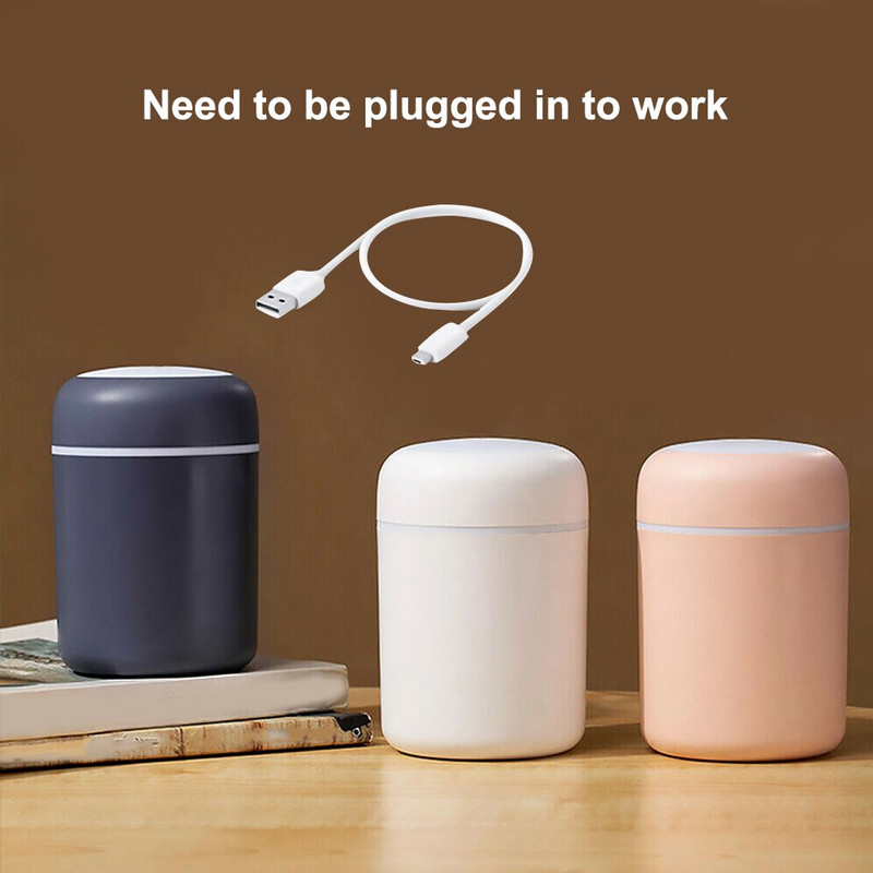 300ml Φορητός υγραντήρας USB Ultrasonic Dazzle Cup Aroma Diffuser Cool Mist Maker Υγραντήρας αέρα με ρομαντικό φως