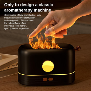 Προσομοίωση υγραντήρα αέρα Flame LED Quiet Aroma Diffuser with Night Light Color Changing Noise Reduction Mist Maker