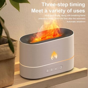 Προσομοίωση υγραντήρα αέρα Flame LED Quiet Aroma Diffuser with Night Light Color Changing Noise Reduction Mist Maker