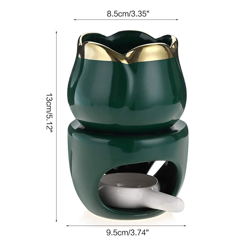 Keraminis arbatos žvakių laikiklis eterinio aliejaus degiklis vaško žvakėms tirpdyti