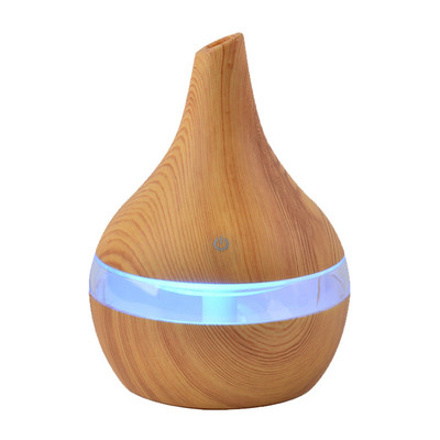 USB Humidifier Aroma Electric Aroma Diffuser Mist Wood Grain Oil Aromatherapy Mini Have Night Light for Car Home Office