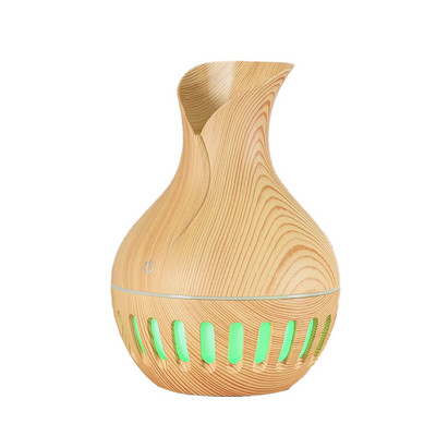 USB Humidifier Aroma Electric Aroma Diffuser Mist Wood Grain Oil Aromatherapy Mini Have Night Light for Car Home Office