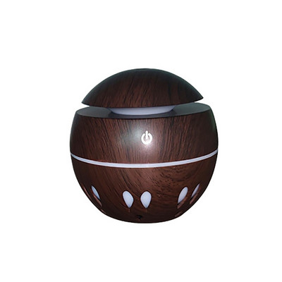 USB Humidifier Aroma Electric Aroma Diffuser Mist Wood Grain Oil Aromatherapy Mini Have Night Light for Car Home Office