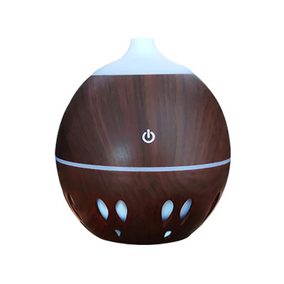 USB Humidifier Aroma Electric Aroma Diffuser Mist Wood Grain Oil Aromatherapy Mini Have Night Light for Car Home Office