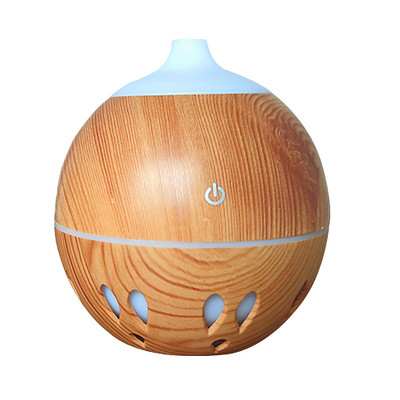 USB Humidifier Aroma Electric Aroma Diffuser Mist Wood Grain Oil Aromatherapy Mini Have Night Light for Car Home Office