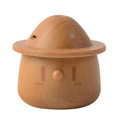 USB Electric Aroma Air Diffuser Essential Air Humidifier Ultrasonic Aromatherapy Wood Grain Humidifier Mini Mist Maker Light LED
