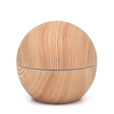 USB Electric Aroma Air Diffuser Essential Air Humidifier Ultrasonic Aromatherapy Wood Grain Humidifier Mini Mist Maker Light LED