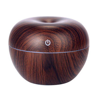 USB Electric Aroma Air Diffuser Essential Air Humidifier Ultrasonic Aromatherapy Wood Grain Humidifier Mini Mist Maker Light LED