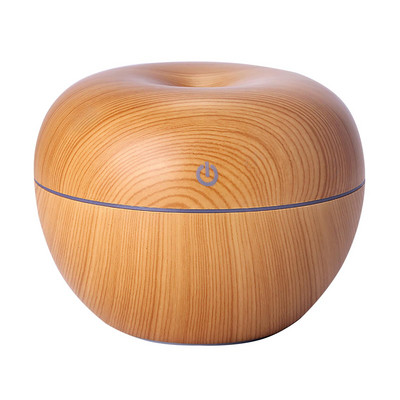 USB Electric Aroma Air Diffuser Essential Air Humidifier Ultrasonic Aromatherapy Wood Grain Humidifier Mini Mist Maker Light LED
