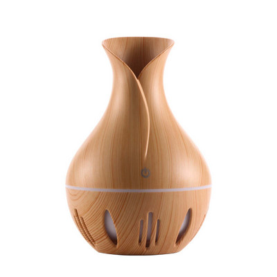 USB Electric Aroma Air Diffuser Essential Air Humidifier Ultrasonic Aromatherapy Wood Grain Humidifier Mini Mist Maker Light LED