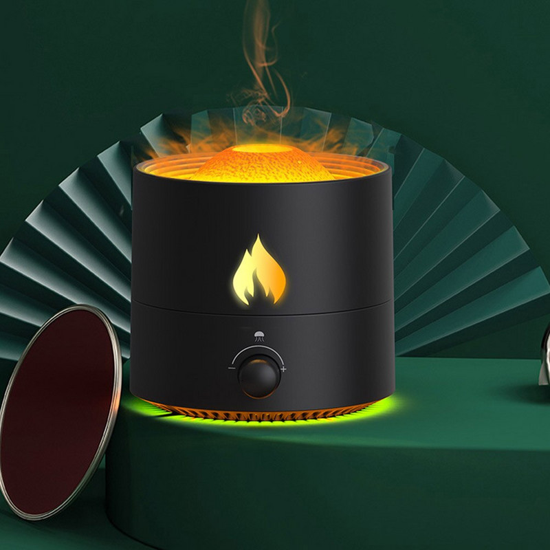 USB Flame Medúza Aroma Illóolaj Diffúzor Párásító Ultrahangos Köd Készítő Aromaterápiás Humidificador Diffúzorok Illat