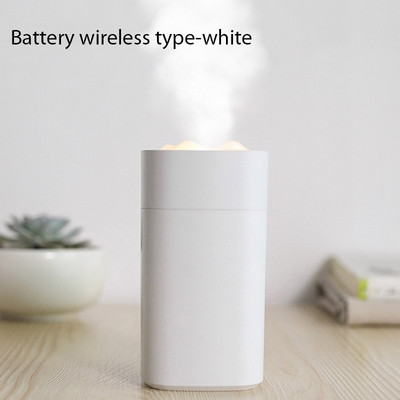 350 ml mažas oro drėkintuvas, nešiojamas mini automobilio namų tylus USB oro purkštuvas eterinių aliejų aromato difuzorius su LED lempute