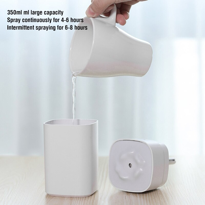 350 ml mažas oro drėkintuvas, nešiojamas mini automobilio namų tylus USB oro purkštuvas eterinių aliejų aromato difuzorius su LED lempute
