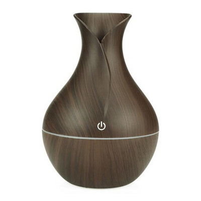 130 ml Usb difuzor eteričnog ulja, ovlaživač zraka, USB difuzor eteričnog ulja s aromom drvenog zrna zraka, LED aroma, aromaterapijski ovlaživač zraka