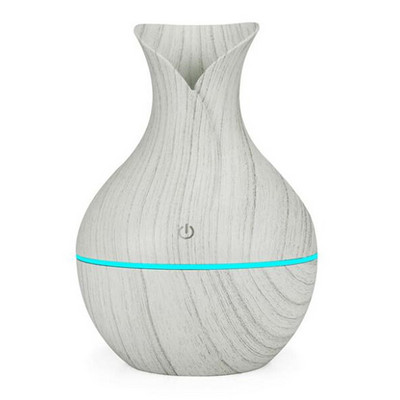 130 ml Usb difuzor eteričnog ulja, ovlaživač zraka, USB difuzor eteričnog ulja s aromom drvenog zrna zraka, LED aroma, aromaterapijski ovlaživač zraka