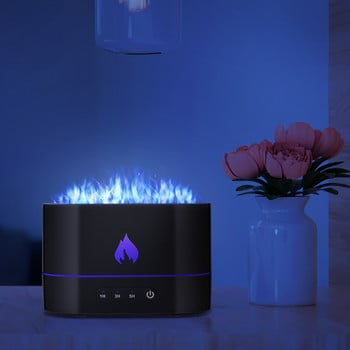 Διαχύτης Υγραντήρας Άρωμα Air Oil Mini Flame Essential Aromatherapy Portable Mist Led Διακοσμητικό Μικρό ελαφρύ γραφείο Αθόρυβο αυτοκινήτου