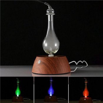 Mute Pure Essential Oil Diffuser Wood Grain Aromatherapy Machine Διαφανής γυαλί διαχύτης