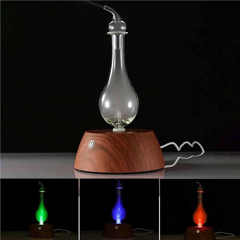 Mute Pure Essential Oil Diffúzor Faszemcsés Aromaterápiás Gép Átlátszó Üveg Diffúzor