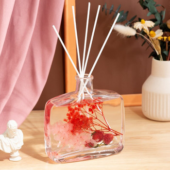 Y 100ml Reed Diffuser Sets Homestay Hotel Bathroom Dried Flower Rattan Aromatherapy Glass Diffuser Freshener Dorm Room Essential