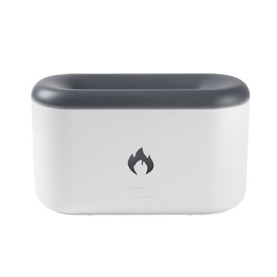 360 ml USB illóolaj diffúzor szimulációs láng ultrahangos párásító otthoni irodai légfrissítő illat nyugtató alvási porlasztó