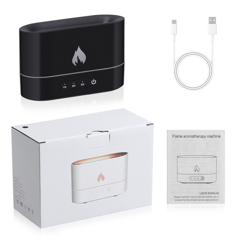 Diffúzor Párásító Aroma Air Oil Mini Flame Essential Aromaterápia Hordozható Mist Led Dekoratív Kis Világos íróasztal autó Csendes