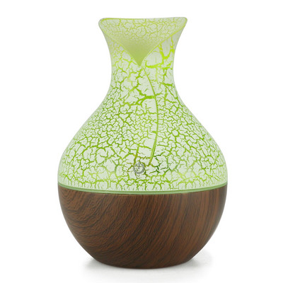 130ml Led Αιθέριο λάδι Διαχύτης Υγραντήρας Usb Aromatherapy Wood Grain Vase Aroma 7 Colors Lights for Home Led Lamp Electric