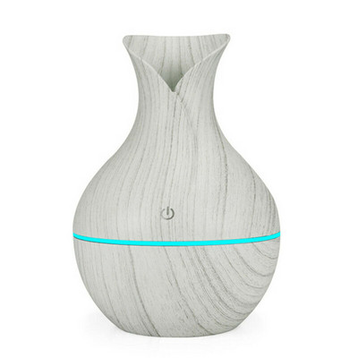 130ml Led Αιθέριο λάδι Διαχύτης Υγραντήρας Usb Aromatherapy Wood Grain Vase Aroma 7 Colors Lights for Home Led Lamp Electric