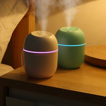 2022 Ultrasonic Mini Air Humidifier 200ml Aroma Essential Oil Diffuser for Home Car Usb Fogger Mist Maker with Led Night Lamp