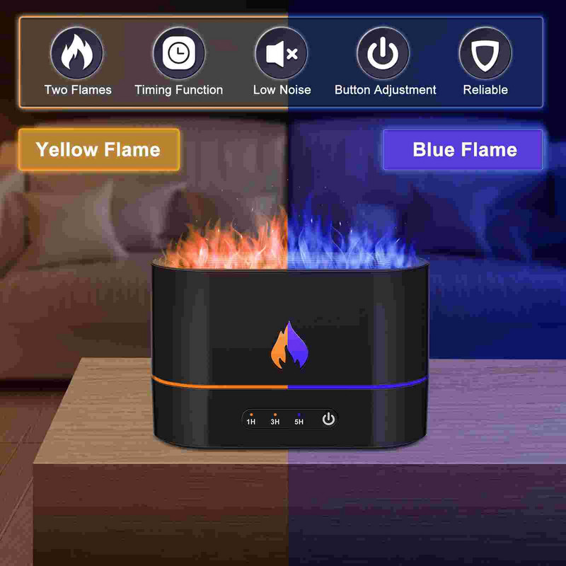 Diffúzor Párásító Aroma Air Oil Mini Flame Essential Aromaterápia Hordozható Mist Led Dekoratív Kis Világos íróasztal autó Csendes