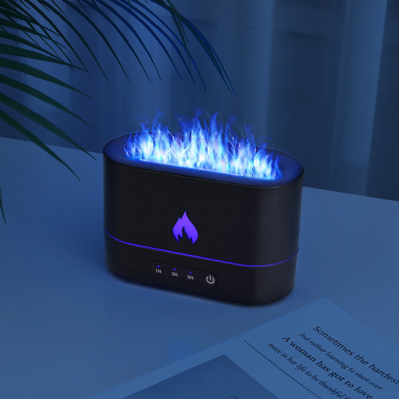 Diffúzor Párásító Aroma Air Oil Mini Flame Essential Aromaterápia Hordozható Mist Led Dekoratív Kis Világos íróasztal autó Csendes