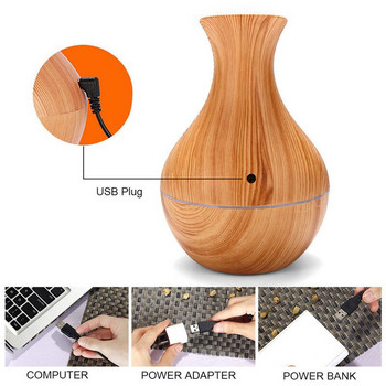 130ML Creative Appearance USB LED Ultrasonic Aroma Humidifier Essential Oil Diffuser ABS PP Exquisite Aroma therapy Purifier Νέο