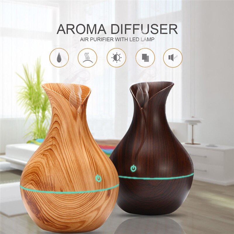 130ML Creative Appearance USB LED Ultrasonic Aroma Humidifier Essential Oil Diffuser ABS PP Exquisite Aroma therapy Purifier Νέο