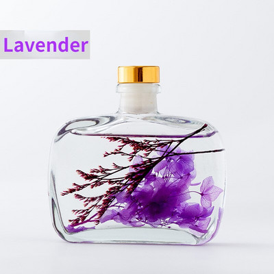Y 100ml Glass Diffuser Bottle Dorm Room Holtel Reed Diffuser Set Bathroom Essential Oil Home Air of Dried Rattan Immortal Flower