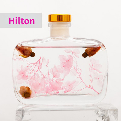 Y 100ml Glass Diffuser Bottle Dorm Room Holtel Reed Diffuser Set Bathroom Essential Oil Home Air of Dried Rattan Immortal Flower