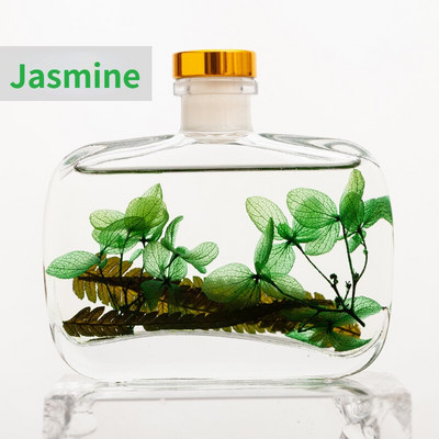 Y 100ml Glass Diffuser Bottle Dorm Room Holtel Reed Diffuser Set Bathroom Essential Oil Home Air of Dried Rattan Immortal Flower