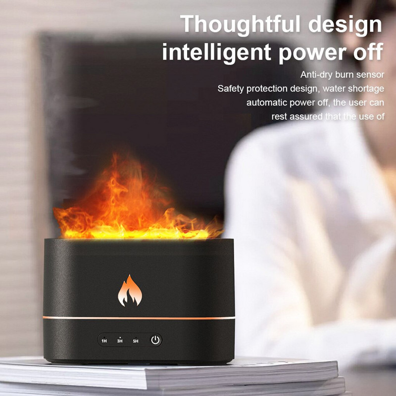 Umidificator de aer de 250 ml Difuzor de ulei esențial reîncărcabil Pulverizator de călătorie de uz casnic Dispozitiv de oprire automată alb