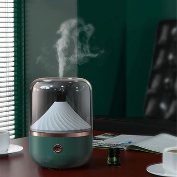Διαχύτης αρώματος υπερήχων 120ML με προσομοίωση Candlelight LED Essential Oil Diffuser Air Humidifier Cool Mist Maker Fogger