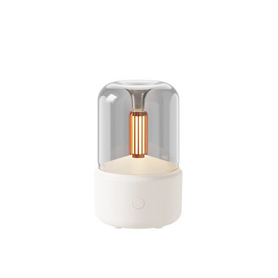 Ultrasonic Candle Light Aroma Diffuser 120ml Water Tank Air Humidifier With Colorful Atmosphere Lamp Αποσμητικό αυτοκινήτου Ομίχλης