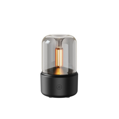 Ultrasonic Candle Light Aroma Diffuser 120ml Water Tank Air Humidifier With Colorful Atmosphere Lamp Αποσμητικό αυτοκινήτου Ομίχλης