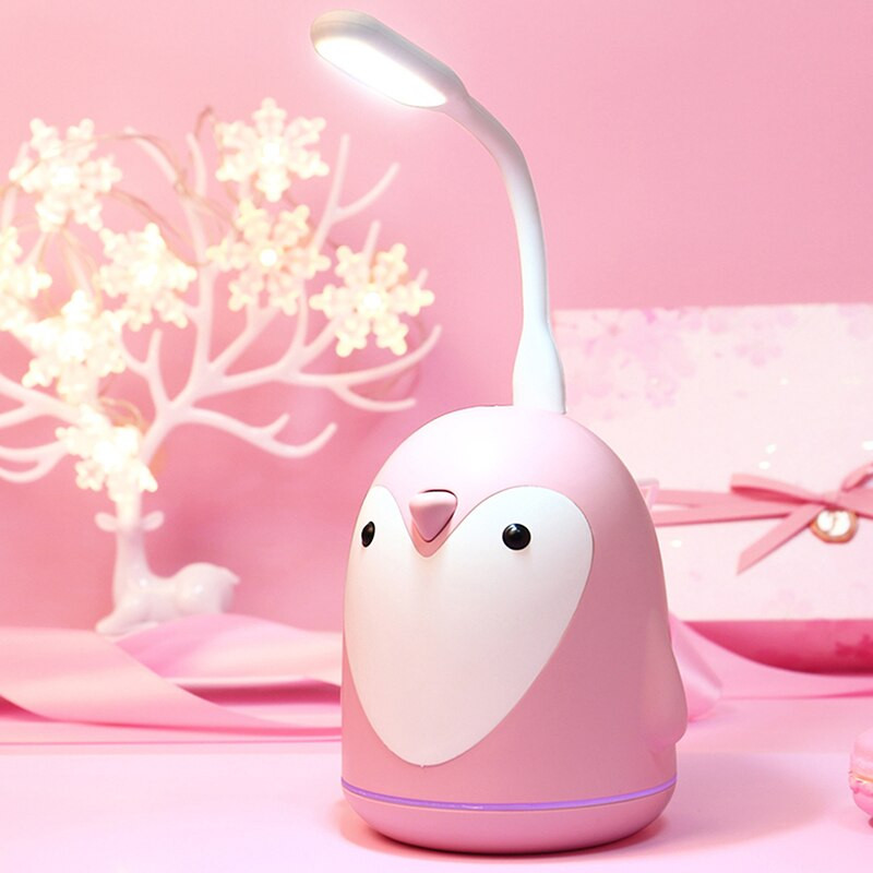 220 ml-es légpárásító rajzfilm pingvin mini aromaterápiás diffúzor, hordozható USB illóolaj porlasztó ultrahangos ködkészítő