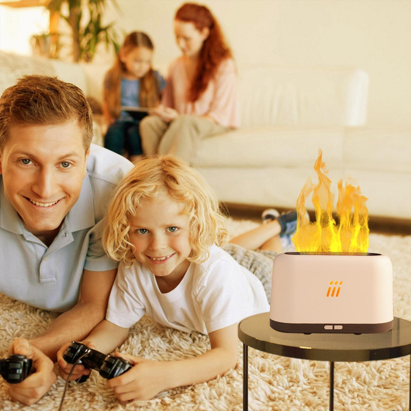 Kinscoter Aroma Diffuser Air Humidifier Κατασκευαστής λαμπτήρων υπερήχων Essential Difusor Fogger Cool Oil Flame Mist Led N2U9