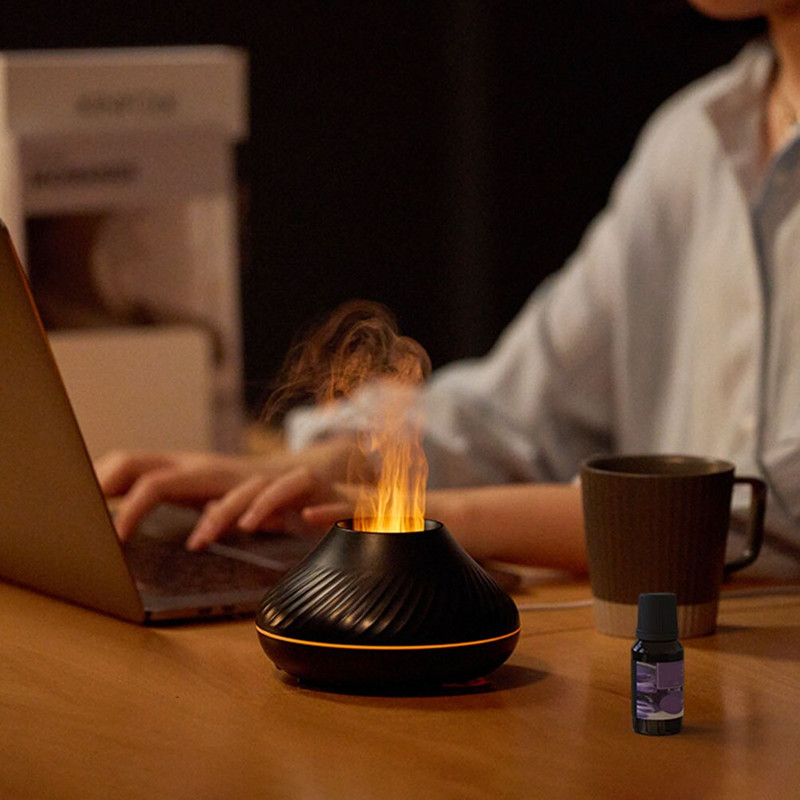 Διαχυτής Άρωμα Λάδι Δώρο Φλόγα Απομίμηση Essential Aromatherapy Nighthousehold Supplies Στολίδι