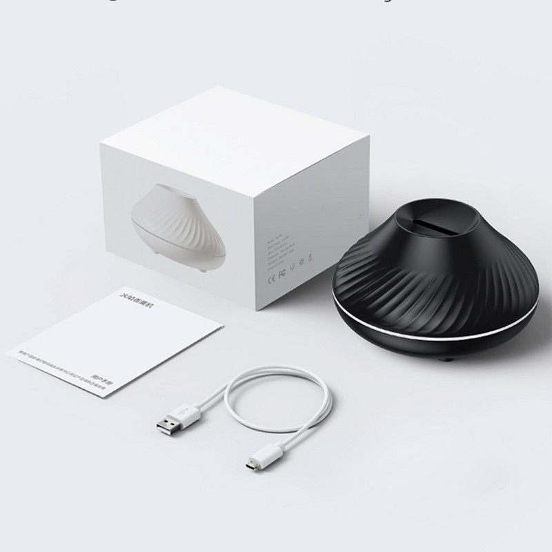 130 ml-es légpárásító Led éjszakai lámpák zajcsökkentő aromaterápiás párásítók USB csendes aroma légpárásító hálószobás irodához