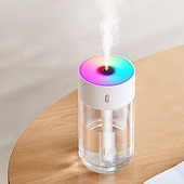 280 ml elektromos autó légpárásító otthoni illóolaj porlasztó LED lámpával hordozható csendes aroma olaj diffúzor hálószobába