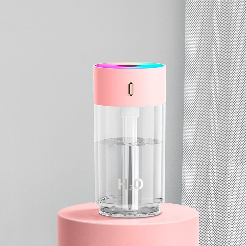 Φορητό USB Humidifier Home Mini Car Humidifier 280ml Υπνοδωμάτιο Γραφείο Αποσμητικό αέρα Καθαριστής Led Electric Nebulizer Diffuser
